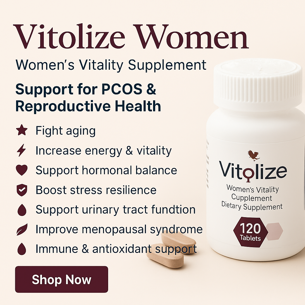 Vitolize Women – PCOS, Hormonal Balance & Vitality Supplement