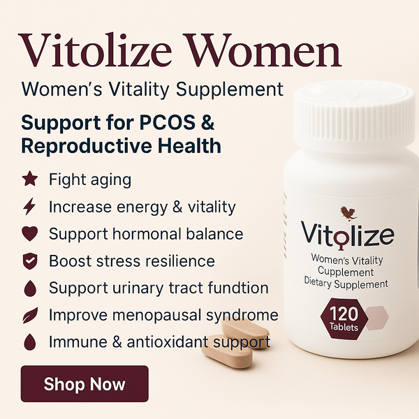 Vitolize Women – PCOS, Hormonal Balance & Vitality Supplement