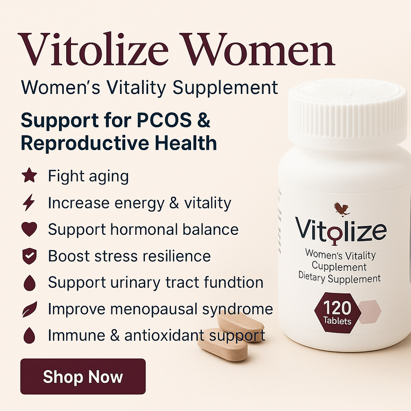 Vitolize Women – PCOS, Hormonal Balance & Vitality Supplement