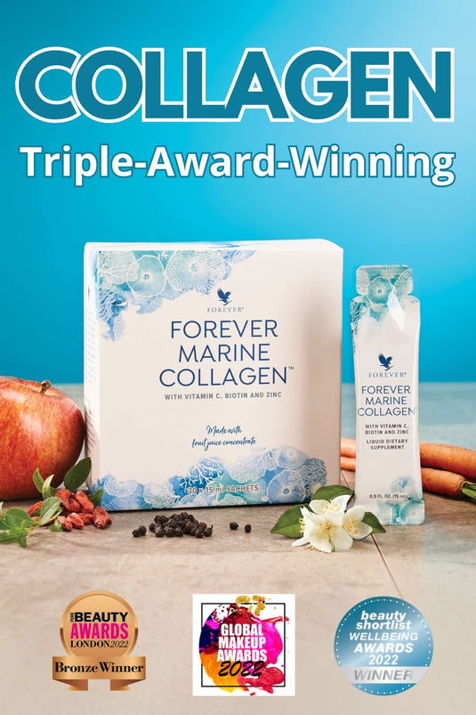 THE MOST INNOVATIVE MARINE COLLAGEN FORMULA with vit A, C, Zinc and Biotine